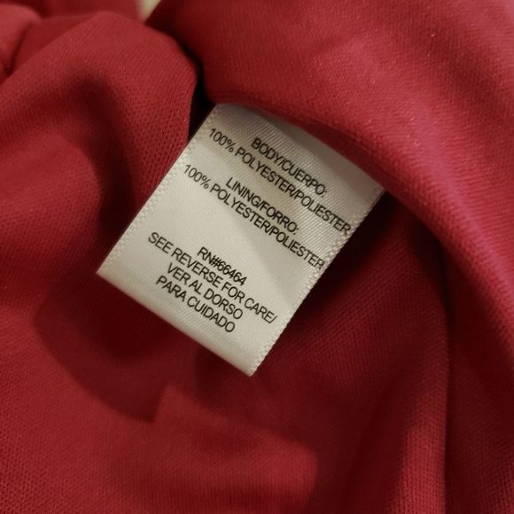 Sandra Darren Pleated Razzle Berry Colored Dress 26W - Picture 12 of 14